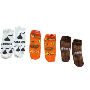 Set of 3 Chocolate Candy Socks